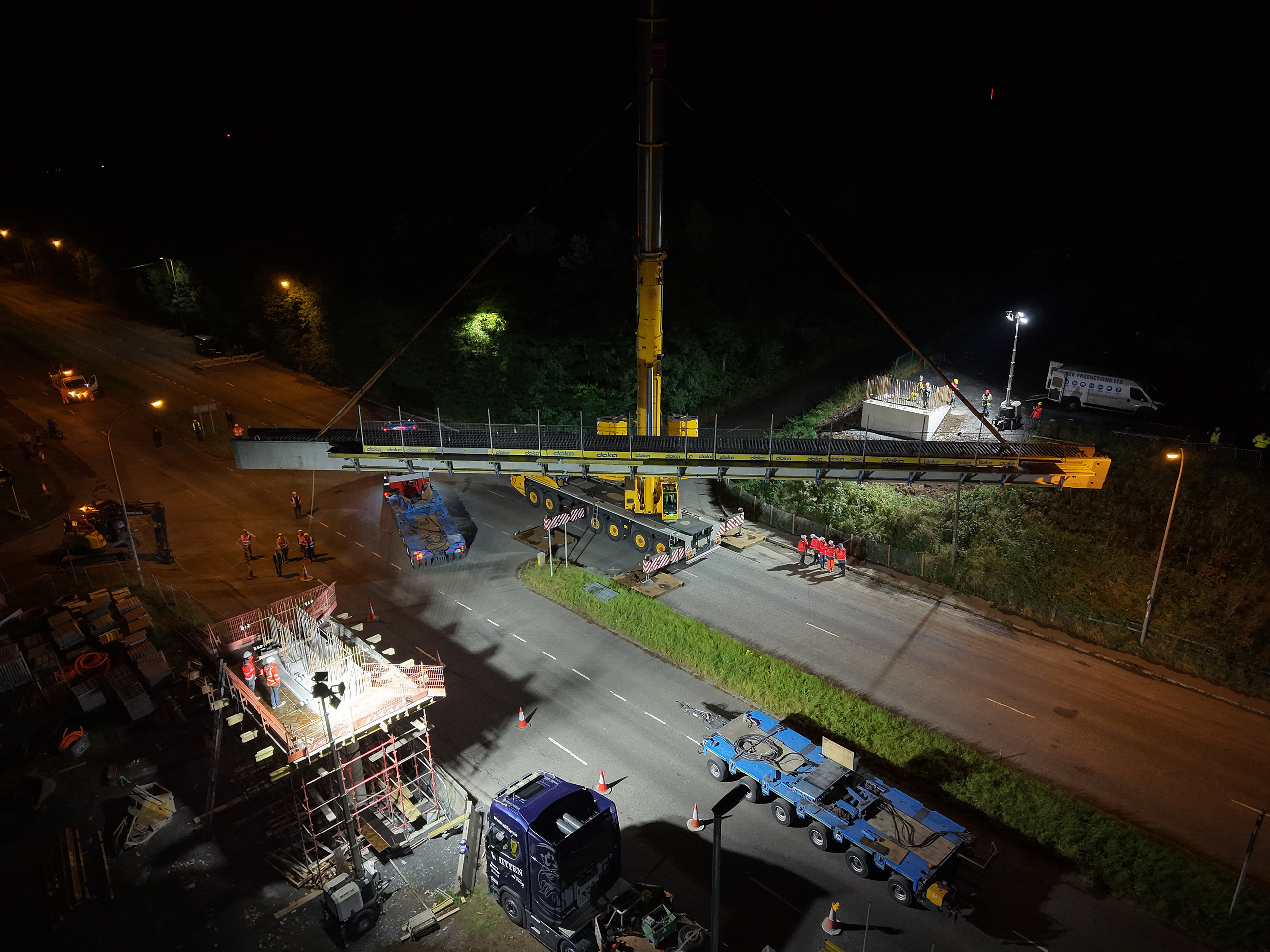 Bridge Installation on Newtownards to Bangor Greenway Project