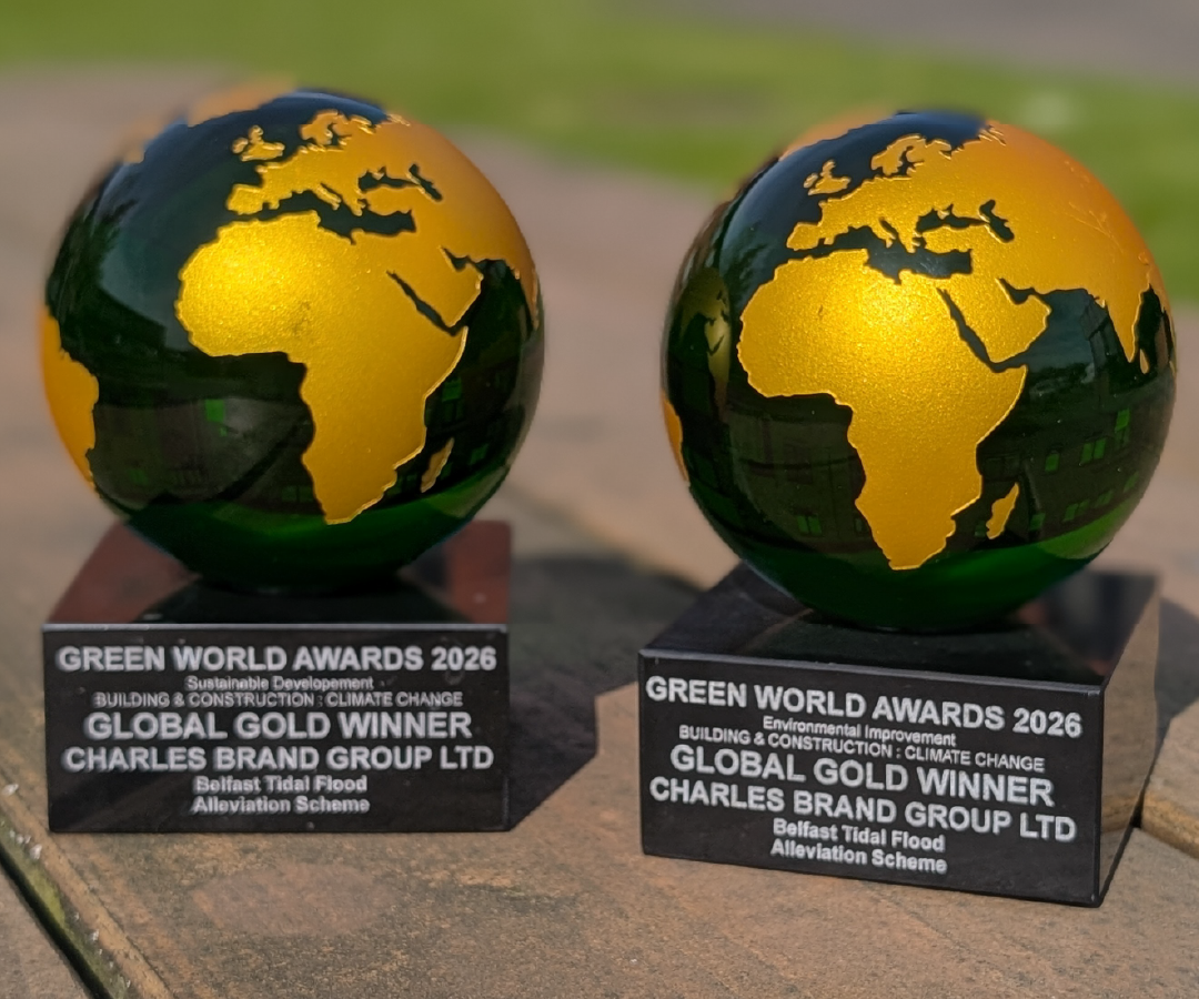 🌍 Green World Award Success for Belfast Tidal Flood Alleviation Project Team 🌍